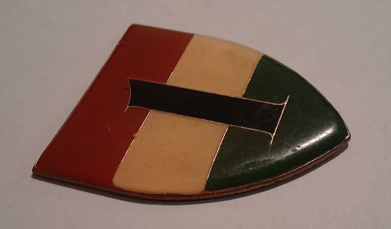 1 Battalion Transkei Defence Force Shoulder Flash.  No Pins.