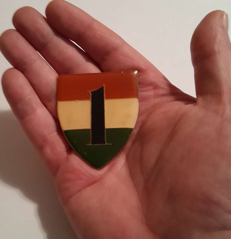 1 Battalion Transkei Defence Force Shoulder Flash.  No Pins.