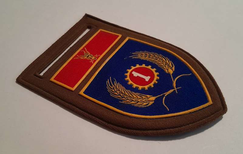 SADF 1 Maintenance Unit Tupper Shoulder Flash.  No Pin.