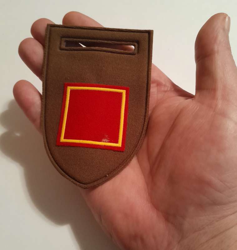 SADF Chief of Staff Bravo Company Tupper Shoulder Flash.  Pin Intact.