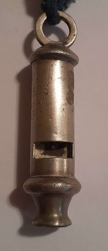 WW2 1940 Adie Brothers Whistle.  Dated with Broad Arrow.