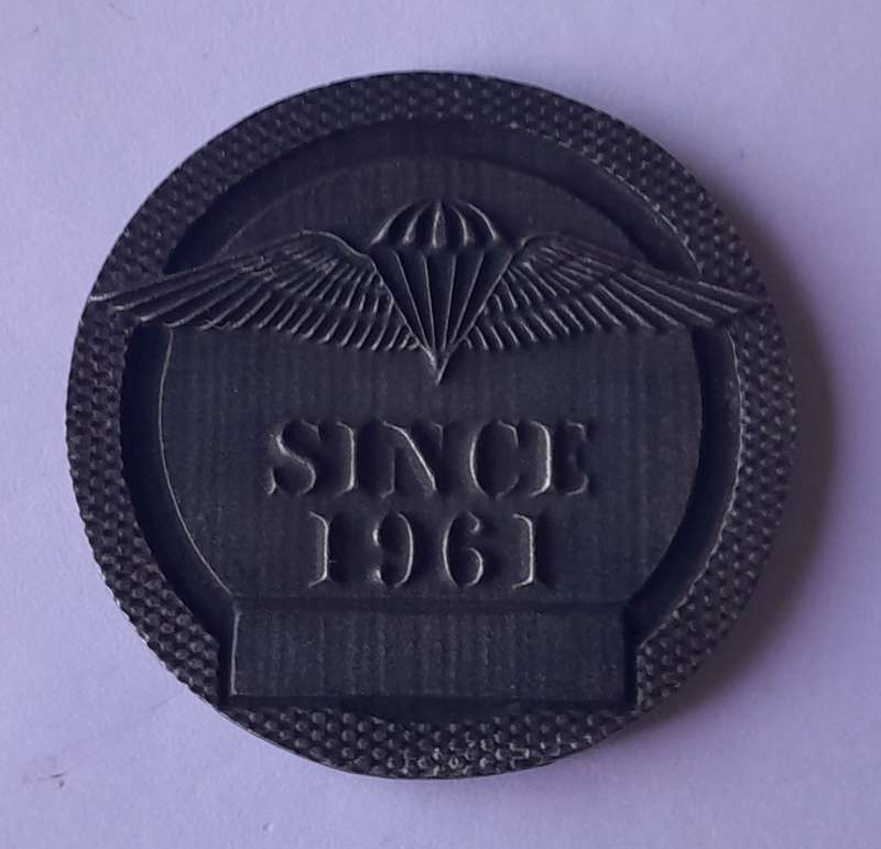 SADF 1 Parachute Medallion.  "Since 1961".