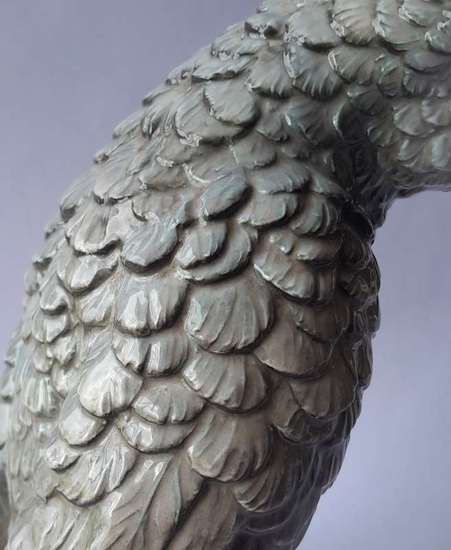 Mid Century W. Goebel West Germany Ceramic African Grey Parrot. Excellent Condition.