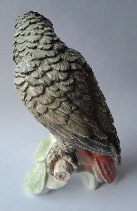 Mid Century W. Goebel West Germany Ceramic African Grey Parrot. Excellent Condition.