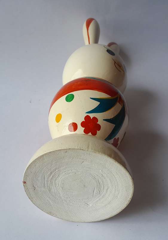 Vintage Japanese Hand Painted Kokeshi Doll. 18cm.