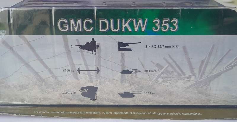 WW2 Model GMC DUKW 353 - 1944 By Amercom. Cased.