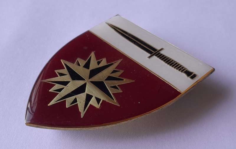 SADF Special Forces School Shoulder Flash. All Pins Intact.