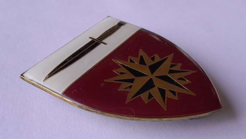 SADF Special Forces School Shoulder Flash. All Pins Intact.