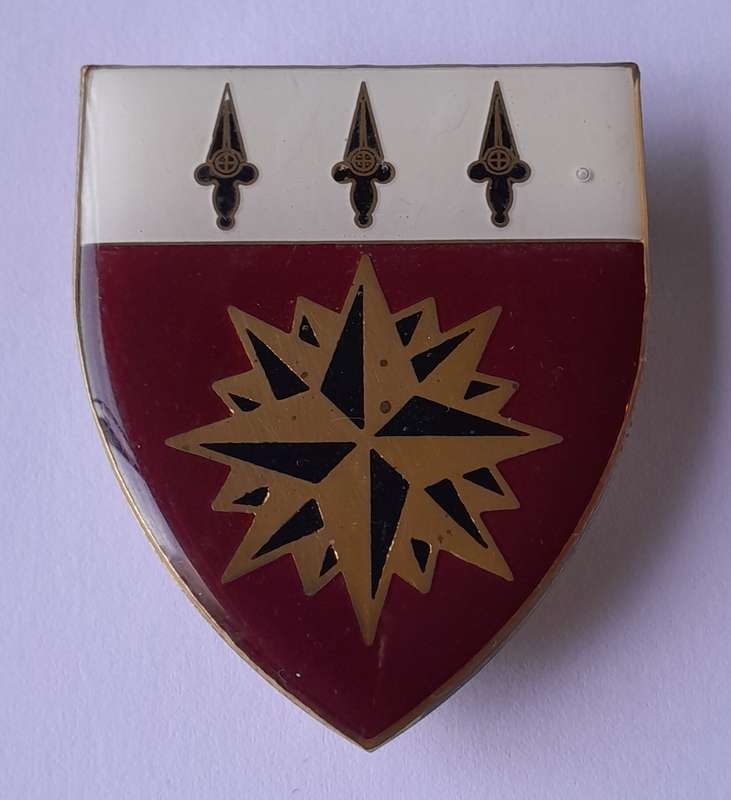SADF 1 Special Forces Regiment Shoulder Flash.  All Pins Intact.
