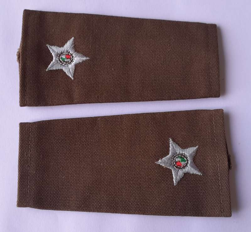 SADF Pair 2nd Lieutenant Rank Shoulder Epaulettes.