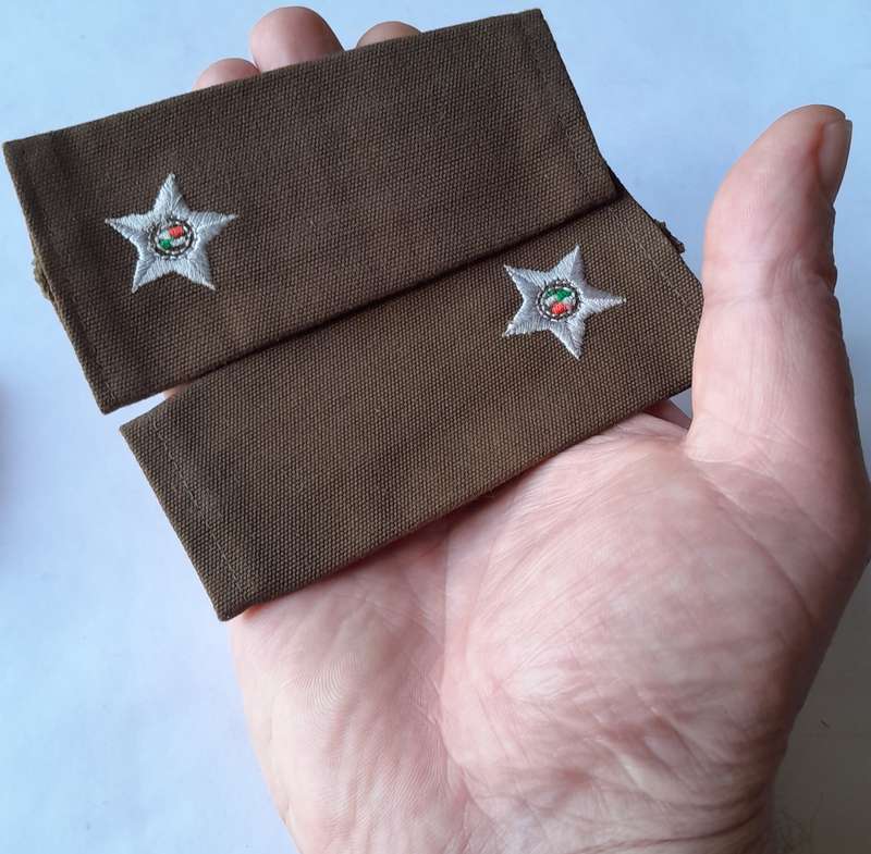 SADF Pair 2nd Lieutenant Rank Shoulder Epaulettes.