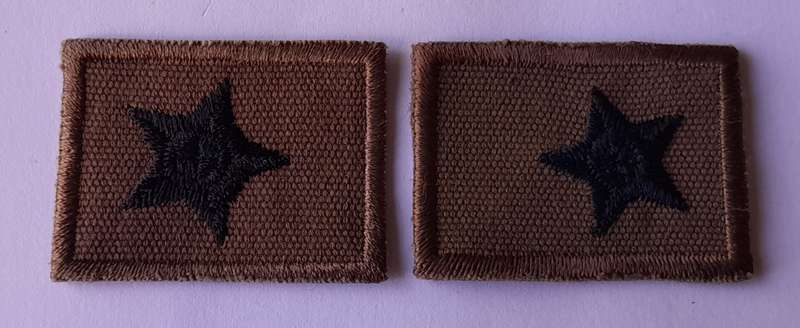 SADF Pair 2nd Lieutenant Rank Badges.