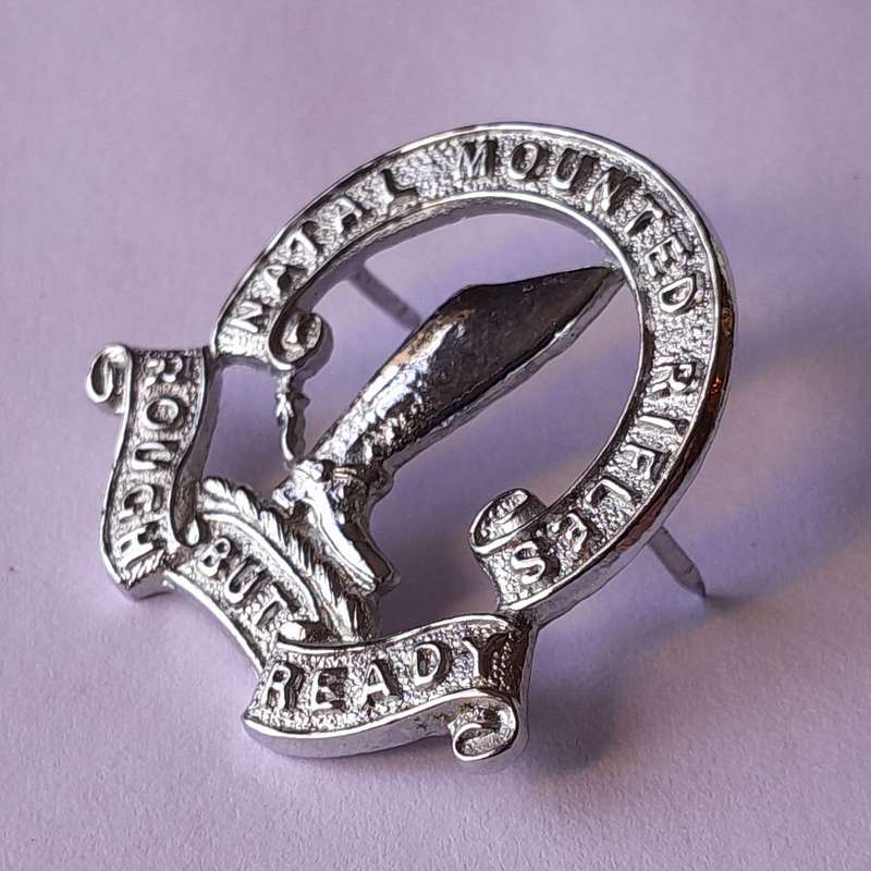 Natal Mounted Rifles Badge.  Pins Intact.