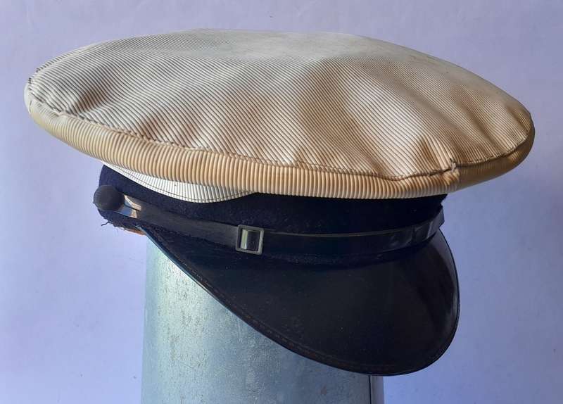 Vintage SA Navy Vinyl Cap.