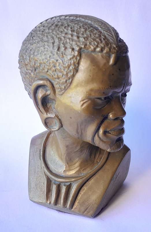 Casper Darare Cold Cast Bronze Bust. Signed And Numbered. 10.5cm.
