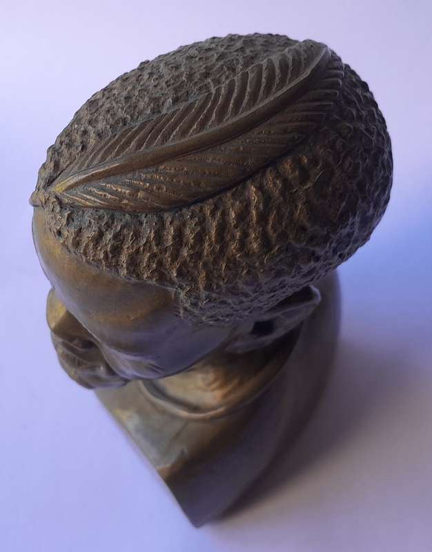 Casper Darare Cold Cast Bronze Bust. Signed And Numbered. 10.5cm.