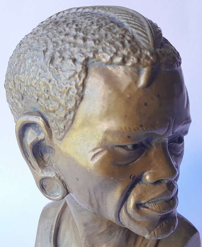 Casper Darare Cold Cast Bronze Bust. Signed And Numbered. 10.5cm.