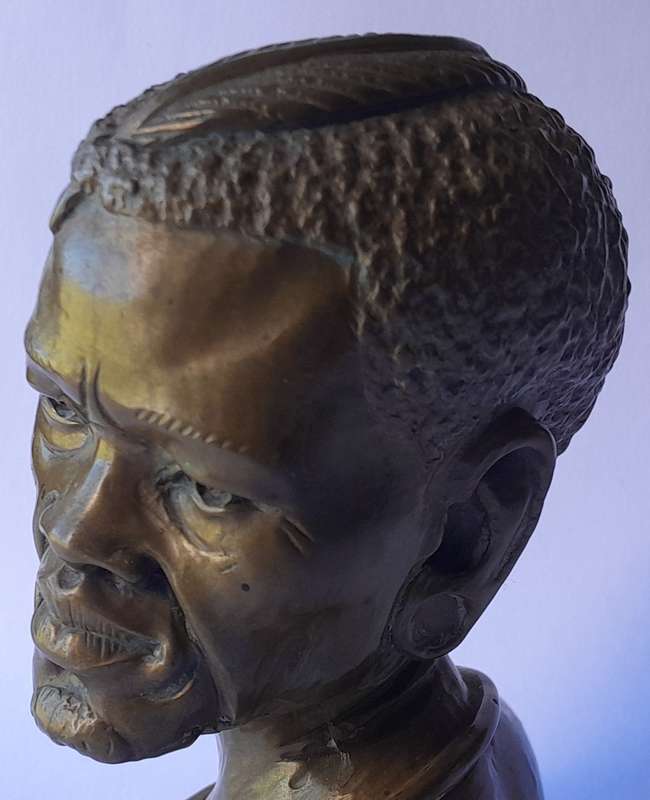 Casper Darare Cold Cast Bronze Bust. Signed And Numbered. 10.5cm.