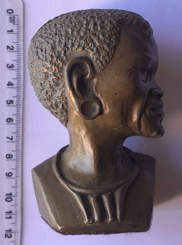 Casper Darare Cold Cast Bronze Bust. Signed And Numbered. 10.5cm.