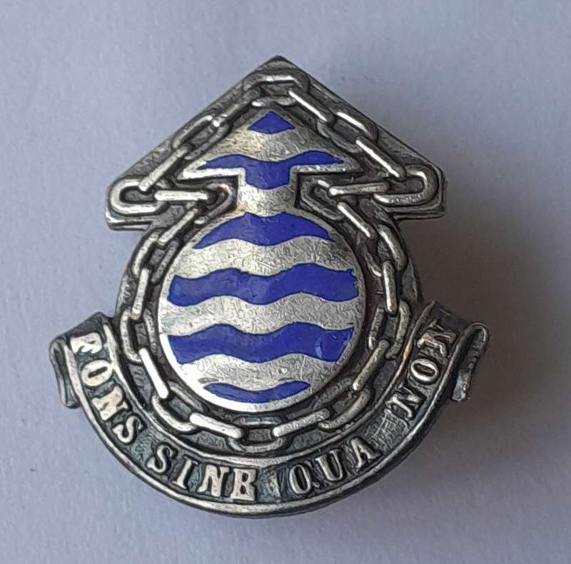 SA Army Ordnance Corps Collar Badge.  Pins Intact.