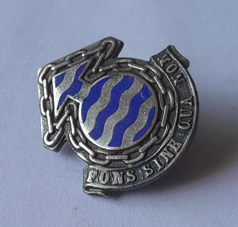SA Army Ordnance Corps Collar Badge.  Pins Intact.