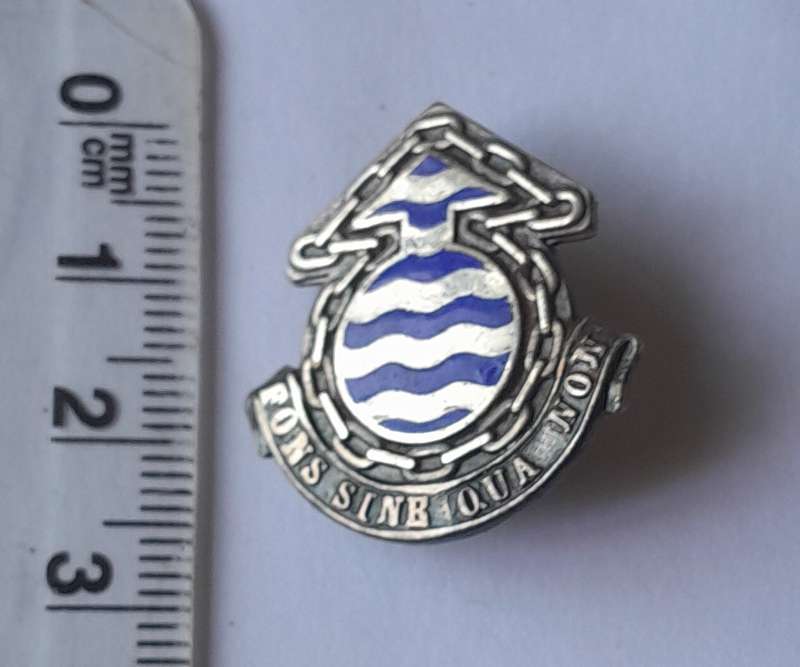 SA Army Ordnance Corps Collar Badge.  Pins Intact.