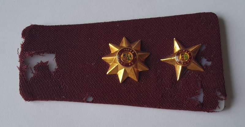 SADF Medical Services Commandant Rank Shoulder Board. Some Wear.