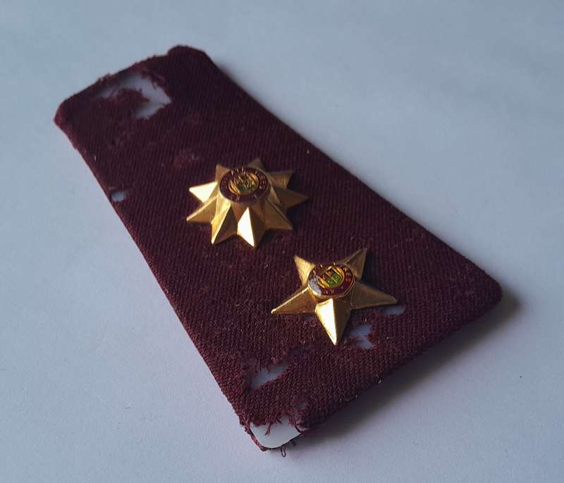 SADF Medical Services Commandant Rank Shoulder Board. Some Wear.