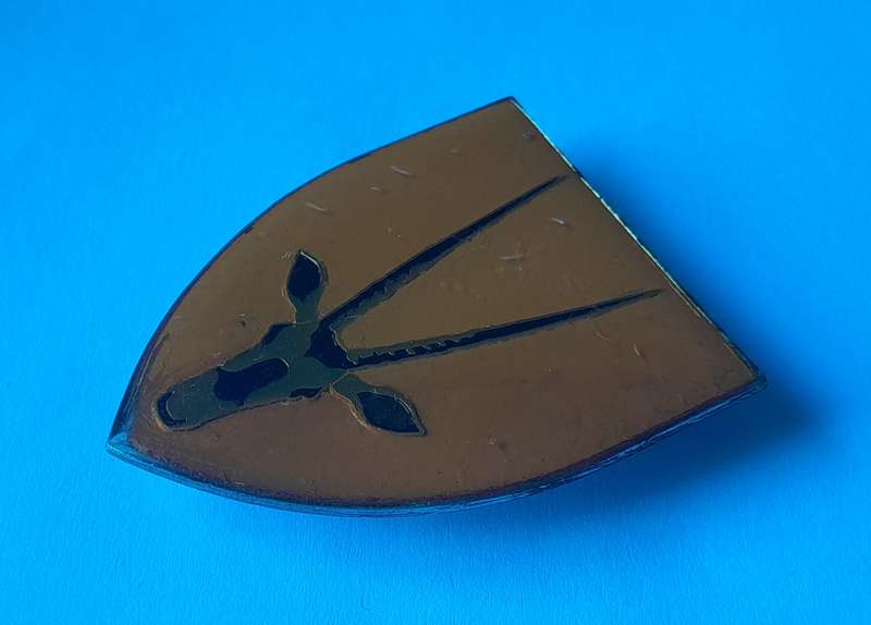 SADF 8 South African Infantry (8 SAI) Battalion Shoulder Flash.  All Pins Intact.