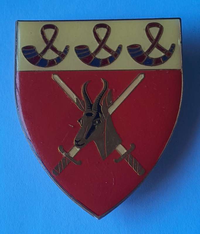 SADF Orange Free State Command Shoulder Flash.  All Pins Intact.