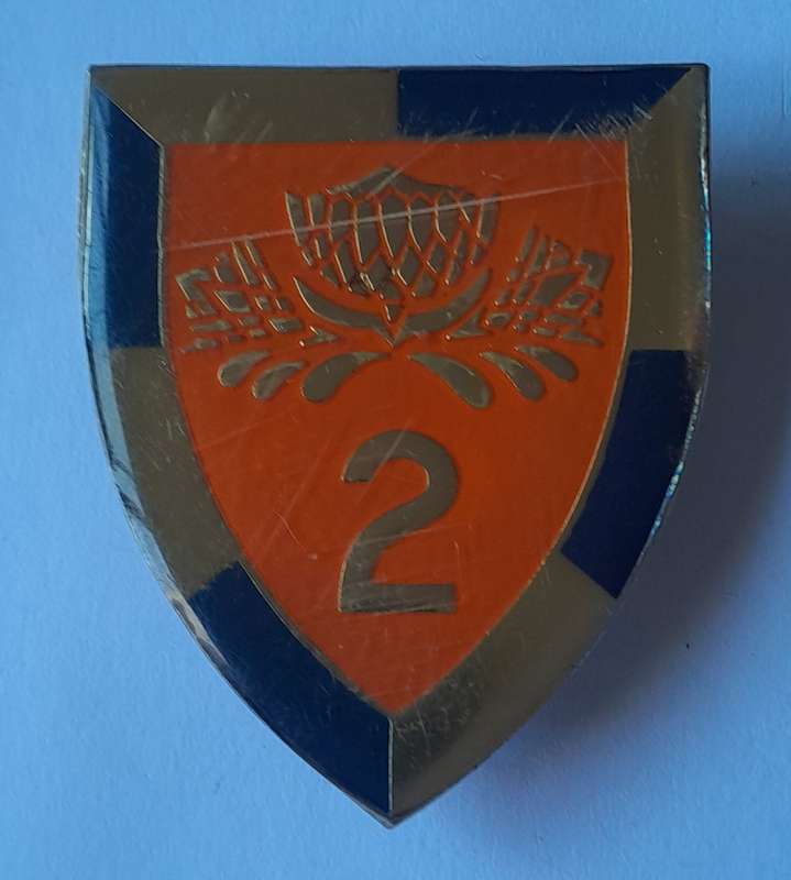 SADF 2 Special Service Battalion Shoulder Flash.  All Pins Intact.