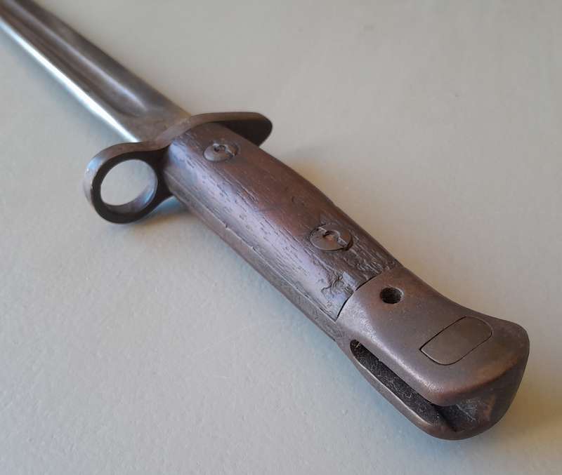 WW1 Chapman Bayonet With S.A. Union Broad Arrow.  Includes Scabbard.  Rare Maker.