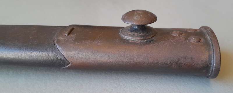 WW1 Chapman Bayonet With S.A. Union Broad Arrow.  Includes Scabbard.  Rare Maker.