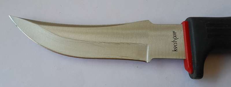 Vintage Kershaw 1011L Hunting Knife. Original Leather Sheath And Box.