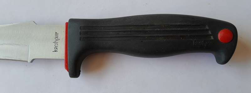 Vintage Kershaw 1011L Hunting Knife. Original Leather Sheath And Box.