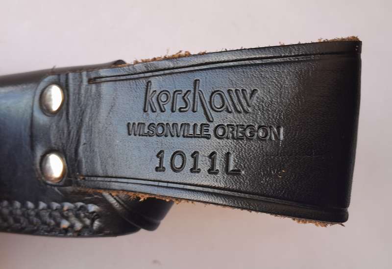 Vintage Kershaw 1011L Hunting Knife. Original Leather Sheath And Box.