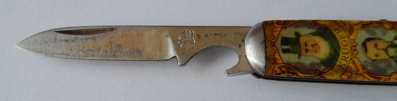Rare Vintage Paul Kruger And De Wet Folding Knife By Richards, Sheffield.