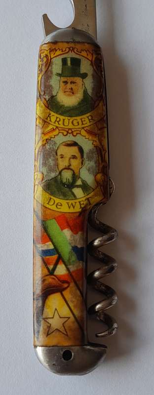 Rare Vintage Paul Kruger And De Wet Folding Knife By Richards, Sheffield.