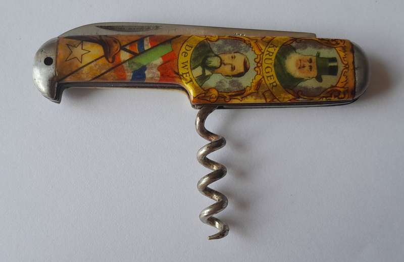 Rare Vintage Paul Kruger And De Wet Folding Knife By Richards, Sheffield.
