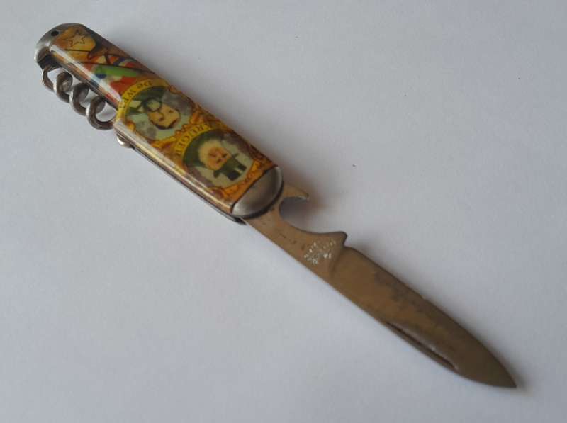 Rare Vintage Paul Kruger And De Wet Folding Knife By Richards, Sheffield.