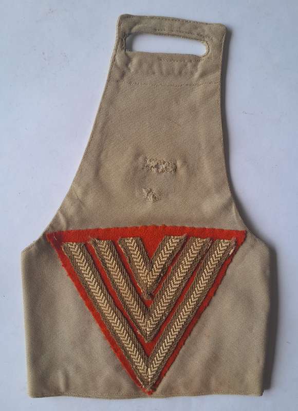 WW2 SA Army Sergeant's Rank Brassard With Orange S.P.F.S Backing.