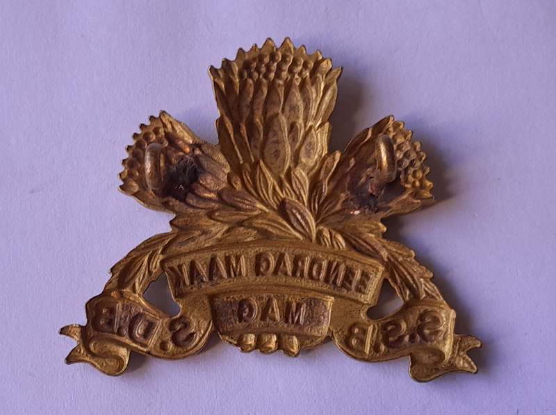 SA Army Special Service Battalion Cap Badge.  Lugs Intact.