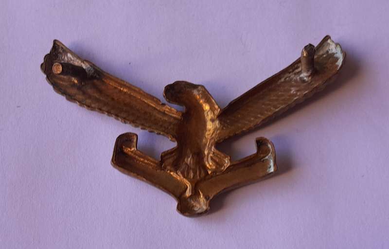 Early SA Airforce Cap Badge.  Screw Lug Intact.