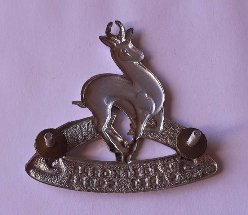 SA Army Cadet Corps Beret Badge.  All Screw Lugs Intact.