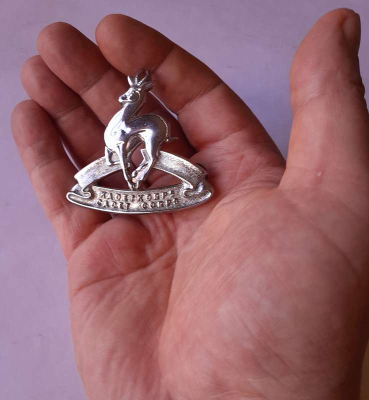 SA Army Cadet Corps Beret Badge.  All Screw Lugs Intact.