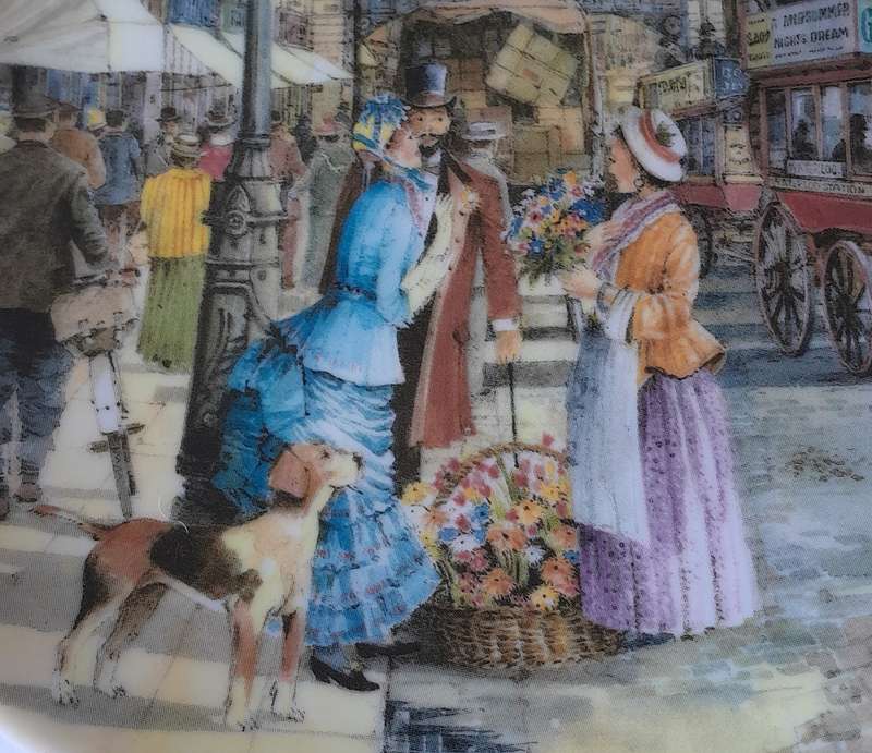 Vintage Davenport Limited Edition Collector's Plate. "The Flower Seller". 20cm.