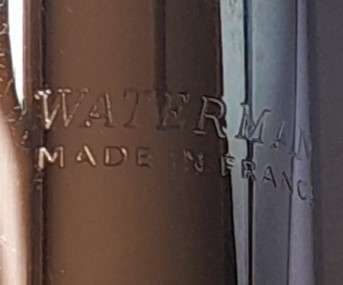 Waterman, France Brushed Chrome Fountain Pen. Engraved Nib. Excellent Condition.