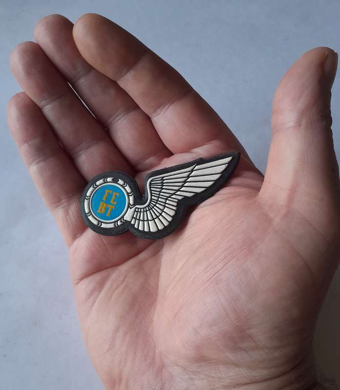 SA Air Force Flight Engineer Badge.  Pins Intact.