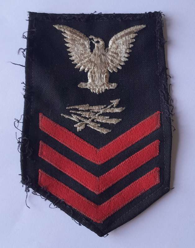 WW2 US Navy Radarman First Class Rating Patch (Large).
