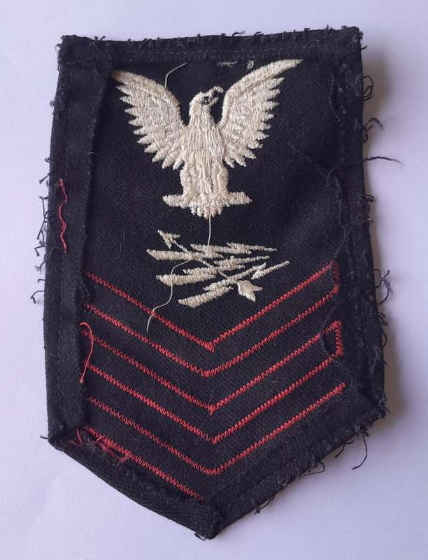 WW2 US Navy Radarman First Class Rating Patch (Large).